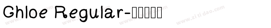 Chloe Regular字体转换
